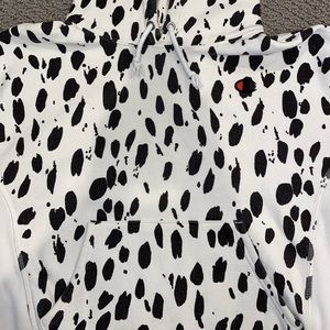 Cow print Champion hoodie!